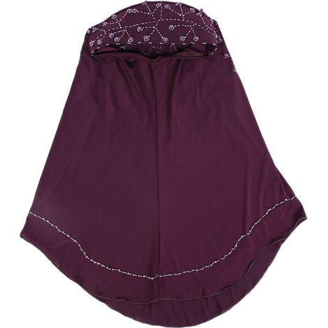 Atmungsaktive Damenhaube aus Eisseide, muslimisches Kopfschmuckaccessoire (Typ E) (1/5)