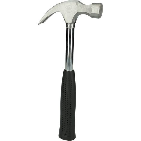 Marteau d'emballeur 600 g CHROME, tête polie et manche acier tubulaire, néop (1/5)