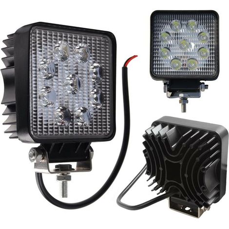 Faro 16 Led Luce Bianca Per Auto Fuoristrada Faretto Supplementare 48 W