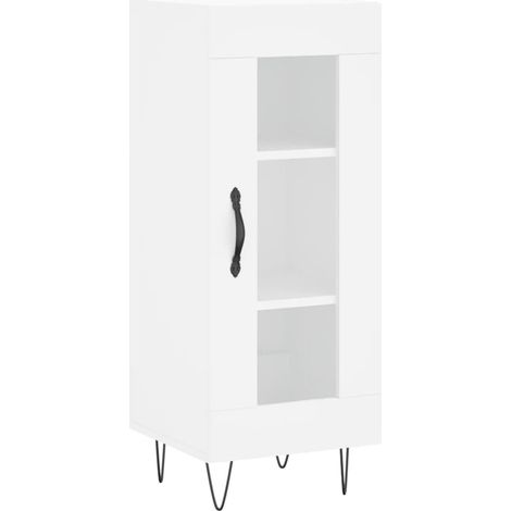 Credenza buffet cassettiera mobile contenitore organizer cucina soggiorno soggiorno 34,5 x 34 x 90 cm derivati del legno bianco 020030255