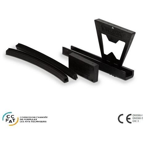 [QUALITE FRANCAISE] - Kit caoutchouc pour verre 20.76 mm - L 2500 mm