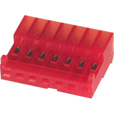 TE Connectivity Barrette femelle (standard) série MTA-100 Nbr total de pôles 7 3-643813-7 1 pc(s) (1/2)