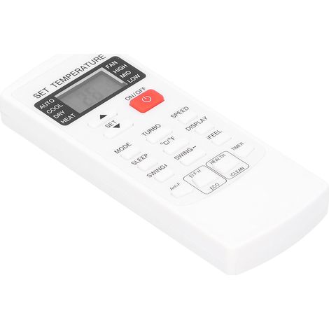 Télécommande de remplacement pour climatiseur ABS, compatible avec AUX YKRH/102E, blanche. (1/5)