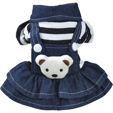 Mignons vêtements chauds d'hiver pour chiens (rayure noire XS)
