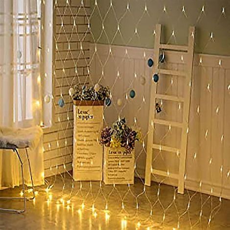 Guirlande lumineuse LED extérieure en filet, 8 modes, 200 LED, 2 m x 3 m, guirlande lumineuse de Noël pour lit (1/5)