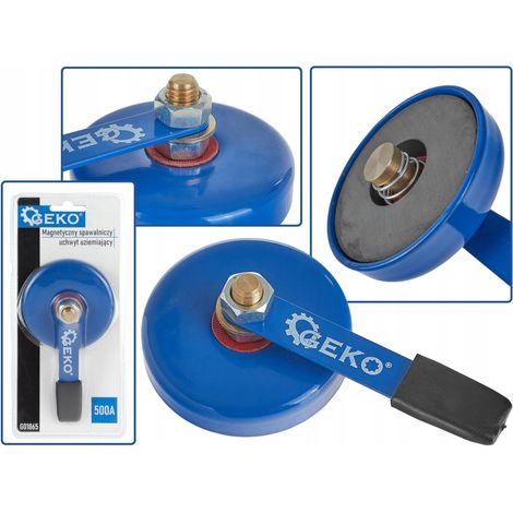 Geko Porta electrodo magnético negro 87 mm 120 mm