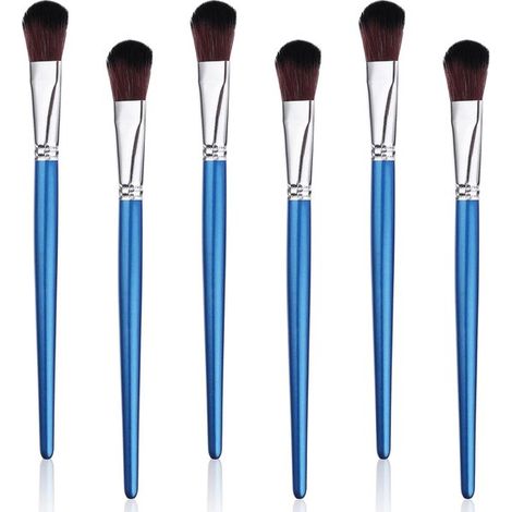 Ensemble de 2 pinceaux estompeurs ronds ovales en nylon de 23 mm avec manche court en bois pour acrylique