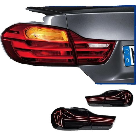 Fanale posteriore a LED per BMW F32 F36 425i, materiale resistente, accessori per auto, facile installazione, nero (1/2)