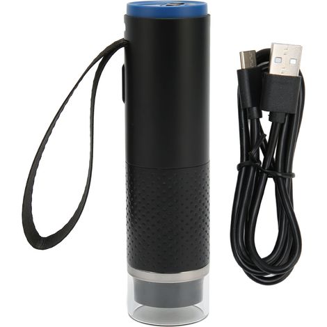 Microscope WiFi sans fil, microscope pour téléphone portable, microscope électronique numérique à grossissement, détecteur de cuir chevelu, noir industriel pour la beauté (1/5)