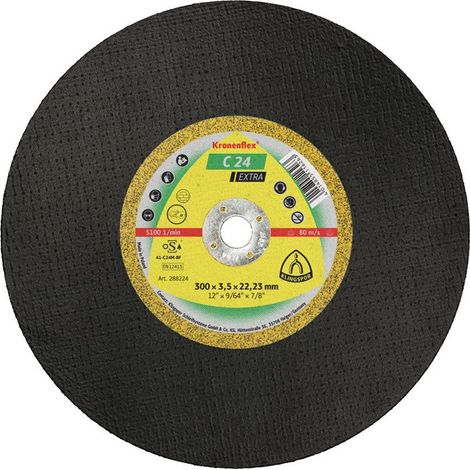 Disco de corte C 24 Extra D300x3.5mm taladro recto 20mm KLINGSPOR (Por 10)