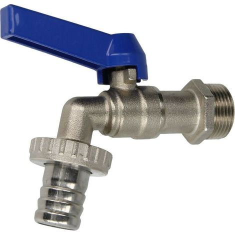 Robinet d’écoulement 3/4’’ levier court et raccord de flexible