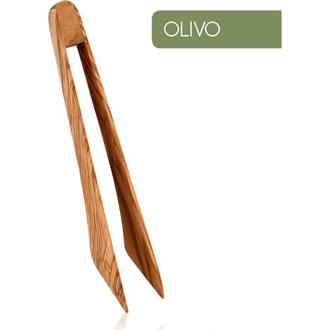 Pinza para servir de madera de olivo 30cm Metaltex (1/2)