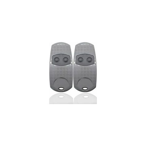 Came Top 432EE Universal-Fernbedienung für Garagentore, 2er-Pack 433 Handfernbedienung, kompatibel mit Top432NA/432/432EV/432A/432M/432S T432/433 Garagentorfernbedienungen, 92 MHz (Siber)