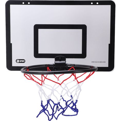 Panier de basket-ball suspendu à une porte, sans perforation, pour un jeu d'intérieur idéal pour les passionnés de basket-ball. (1/5)