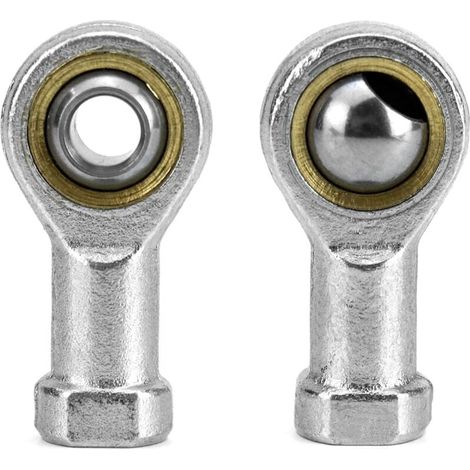 2 Pièces 8mm Embout Roulement à Rotule M8 x 1.25, Femelle Filétage Auto-Lubrifiantes-LIAIKI (1/5)
