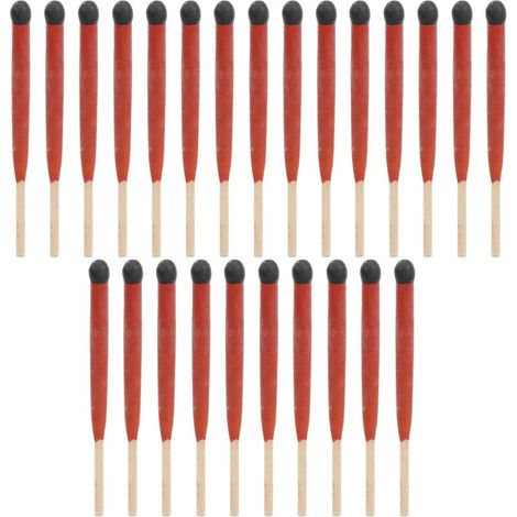 Allumettes en Bois 75mm Imperméables et Anti-Vent pour Camping et Démarrage de Feu Extérieur
