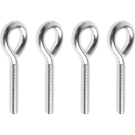 Lot de 3 crochets et œillets, vis plates, boulons à œil en acier robuste, chevilles d'expansion métalliques à visser pour sapins de Noël, jardin, escalade en extérieur, universel (1/5)