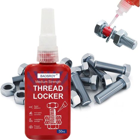 Frein Filet,Frein Filet Bleu,Frein Filet Résistance Forte,Colle Bloc Écrou,Colles D'étanchéité Pour Vis Métalliques,Fixation De Vis Et Mastics De Filetage (1pc50ml) (1/5)