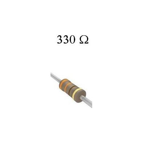 330r 1/4w Résistance au carbone 330 Ohm 1/4w 5% 330r1/4w