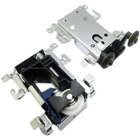 Roues Pour Porte Coulissante - Moyeu Supérieur Et Inférieur - Compatible Avec Armoires Coulissantes - Lot De 4 (1/4)