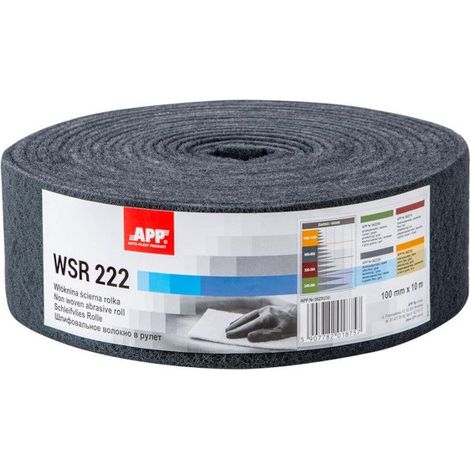 Papier abrasif - Non tissé - Pour ponceuse bois, métal, inox, acier - Grain 600-800 - APP WSR222