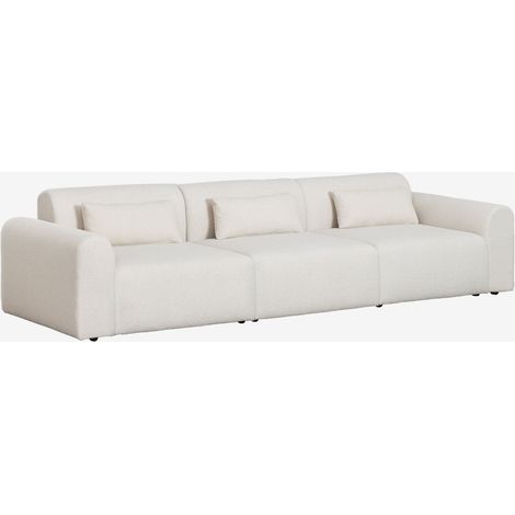 Divano componibile in 3 pezzi in shearling Borjan SKLUM            