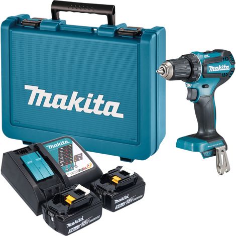 Perceuse-visseuse sans fil Makita DDF 485 RTE 18 V 50 Nm sans balais + batterie 5,0 Ah + chargeur + mallette (1/5)