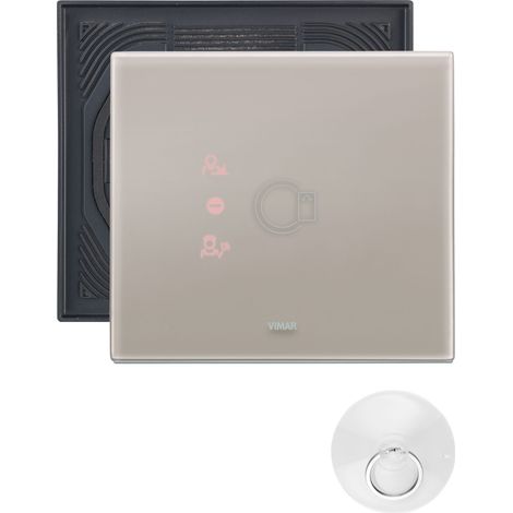 VIMAR - 0K21666.73.02 Placa transpondedora 3M gris perla IP55