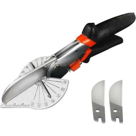 Ciseaux d'angle QttvbTna, acier inoxydable/PVC, coupe de 45 à 135 degrés, 215 x 70 mm (1/5)