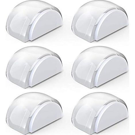 6er Türstopper Boden Selbstklebend Set, Transparent zum Kleben Bodentürstopper, Türpuffer Boden Wandpuffer für alle Hartböden Zum Schutz Von Wand und Möbel (1/5)