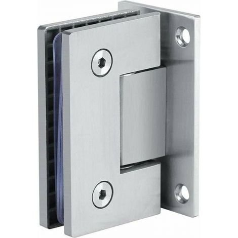 Raccordi a vite da 8-10 mm, clip per cerniere di porte in vetro, staffe a muro senza telaio a 90°, clip per porte doccia in vetro, 1 pezzo (1/4)