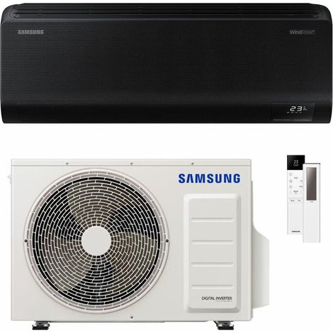 Aire acondicionado Mono Split Reversible Samsung WindFree Black A+++/A++ 12000 BTU Inverter Wi-Fi (F-AR12BLK)