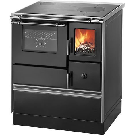 Holzherd K76F-70 Westminster 70cm,Links,Schwarz
