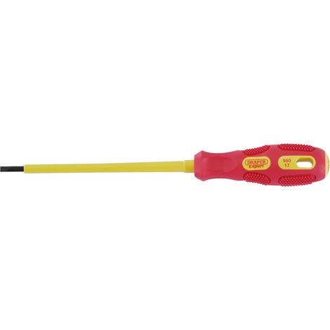 Draper 69212 Draper Expert VDE Approved Fully Insulated Plain Slot Screwdriver, 3.0 x 100mm (1/5)