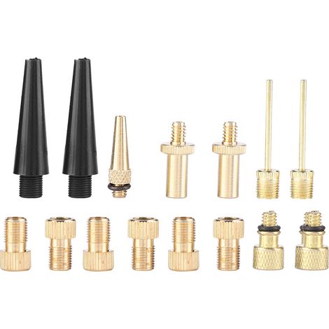 Adaptateur de Valve de vélo, 15 pièces, pour Valve SV AV DV, ballon de vélo gonflable.