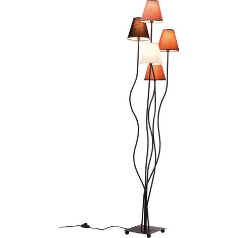 Lampadaire Flexible Mocca, multicolore, 163x40x35 cm, lampe de lecture, lampe d'ambiance, structure en acier, abat-jour en tissu, ampoule non incluse, salon (1/5)