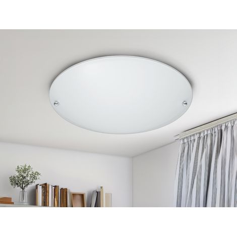 LED Deckenschale mit Glas Lampenschirm Weiß matt, Ø 25cm (1/5)