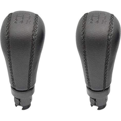 Due leve del cambio in similpelle per S60, S80, V70 e XC70, accessori per handball a 5 velocità. (1/4)
