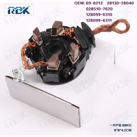69-8213, porte-charbons de démarreur 28130-28040 028510-7620 (1/2)