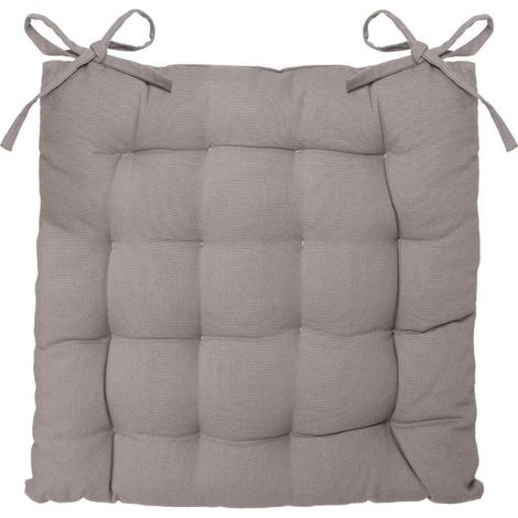 Galette de Chaise "Loria" 38x38cm Gris (1/4)