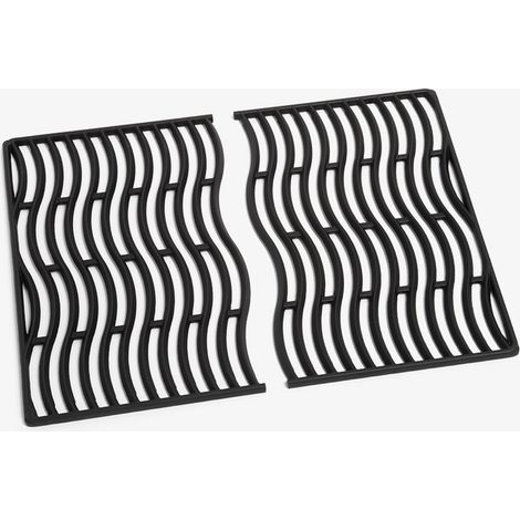 Set 2 grilles Wave en fonte émaillée pour barbecue Freestyle 365 (1/2)