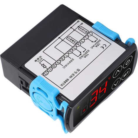 Thermostat numérique à écran tactile PID AC220V, régulateur de température chauffage/refroidissement, affichage digital, contrôleur précis pour système CVC (1/5)