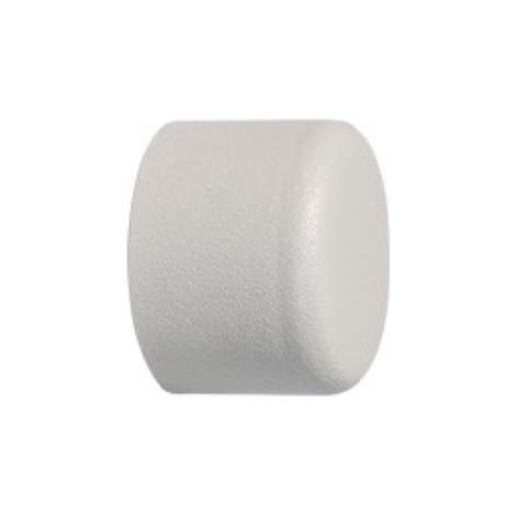 2PZ TERMINALE BOUCHON D.28MM COL.BIANCO (1/2)