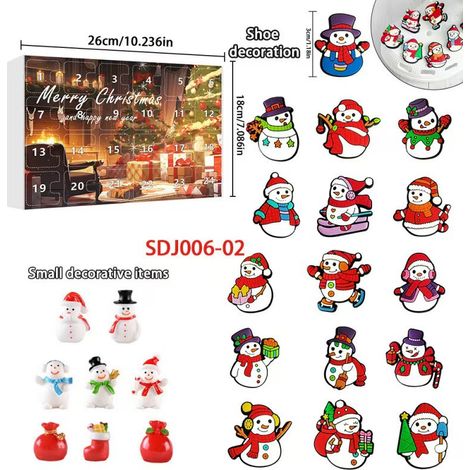 New Creative Christmas Series Blind Box Christmas 24-Day Calendar Box Cartoon Snowman Surprise Box - SDJ006—02 -