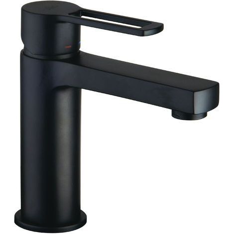 Paffoni mitigeur de lavabo série Ringo RIN075NO-ES Laiton - Noir mat (1/3)