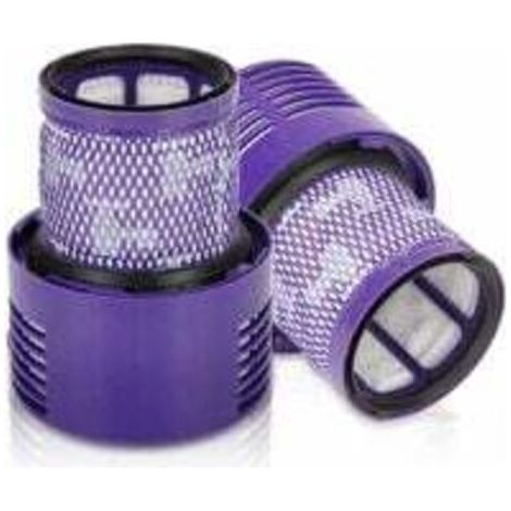 Confezione da 2 filtri di ricambio lavabili e riutilizzabili per la spazzola per la pulizia senza fili Dyson V10 Cyclone Animal Absolute Total Clean Pro Extra.