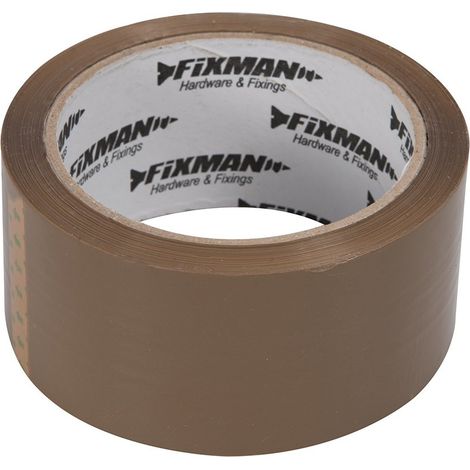 Fixman 190368 - Nastro Adesivo Marrone da imballaggio, 48 mm x 66 m (1/3)