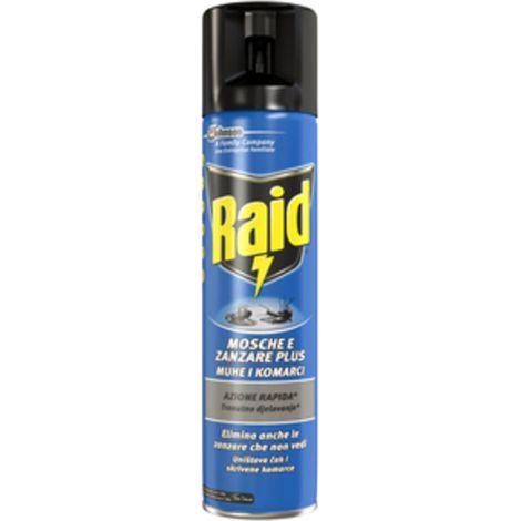 MOSCHE E ZANZARE RAID SPRAY 400 ML- S.C.JOHNSON ITALY- 12,0 pz