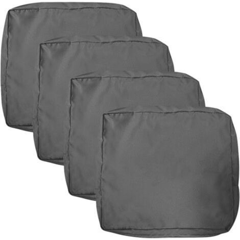 Kaelt - Housse De Coussin Exterieur Impermeable pour Salon De Jardin, Lots De Housse Assise Salon De Jardin avec Fermeture Éclair, Amovibles pour Intérieur Et Extérieur, Terrasse(Color8,60x55x10cm4pcs (1/5)