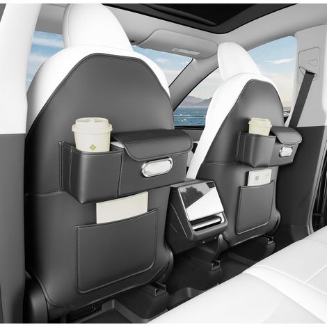 Tapis de Protection pour Dossier de Siège pour 3/Y/S/X Housse Protection Siege Voiture Enfant, Organisateur Voiture Arrière avec Espace Rangement (1/5)